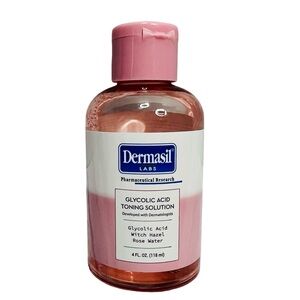 Dermasil Glycolic Acid Toning Solution 4 oz New Rose Water Product! TikTok